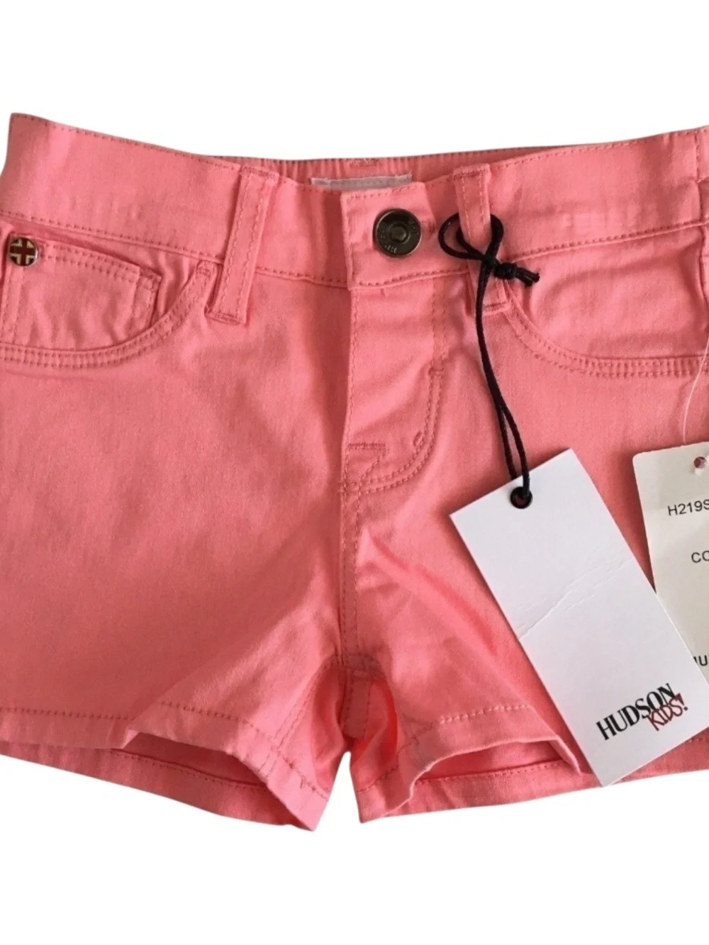 Hudson Baby Girls 2-Piece Lace Flutter Top & Shorts Set Gray/Pink Size 12M